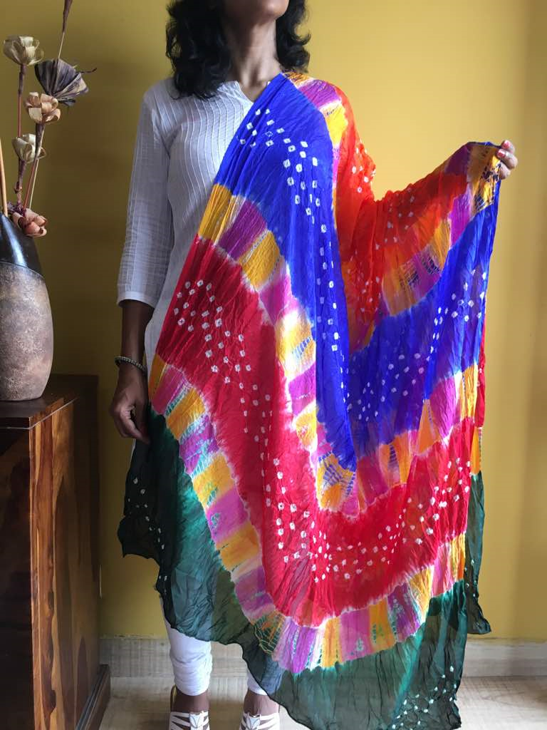 tie dye dupatta