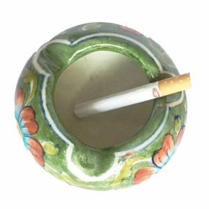 green ashtray