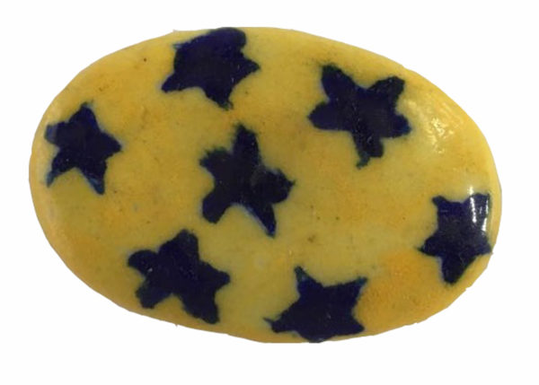 yellow fridge magnet