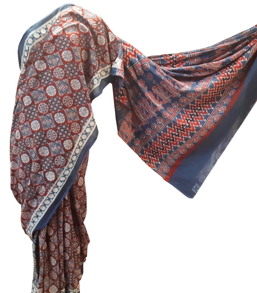 Indian Sarees - Pure Ajrakh Cotton Mull Saris ,Original Products, Best ...