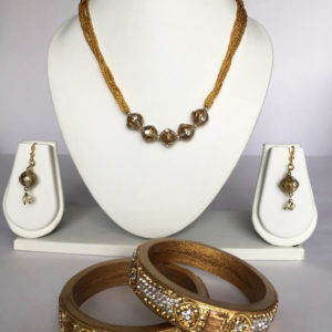 lakh necklace earrings bangles