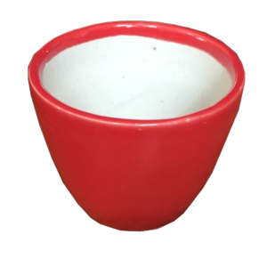 red ceramic pot
