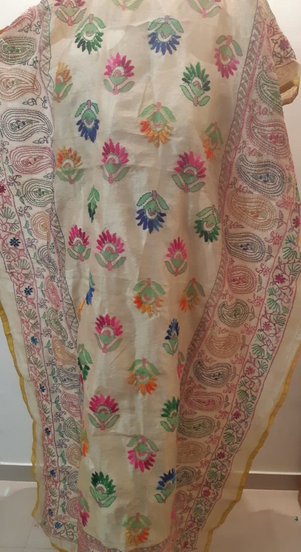 phulkari kalamkari dupatta