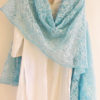 blue chikankari dupatta