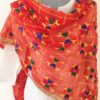 wine red phulkari