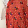 wine red phulkari
