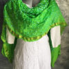 green bandhani dupatta