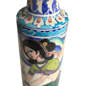 blue pottery vase