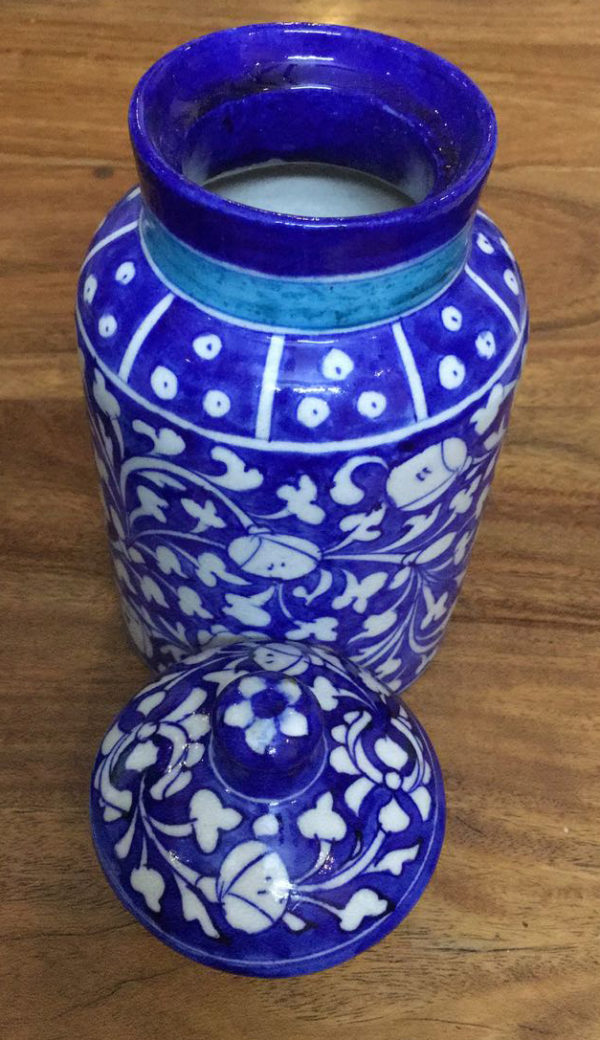 blue pottery jar barni